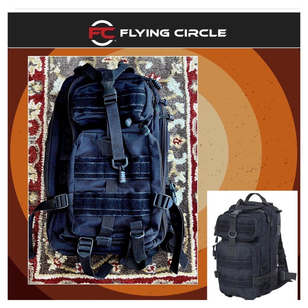 PRESIDIO TACTICAL ASSAULT BACKPACK by Flying Circle Black